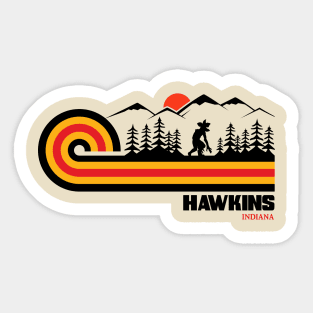 Visit Hawkins Retro 70s Vibe Sticker